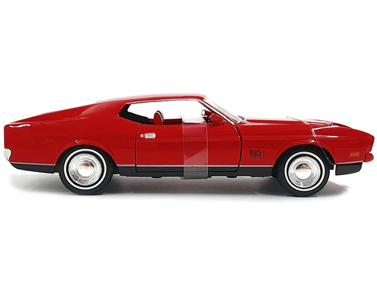 1971 Ford Mustang Mach 1 Red James Bond 007 "Diamonds are Forever" (1971) Movie "James Bond Collection" Series 1/24 Diecast Model Car by Motormax LuxuryLifeWay Online Store