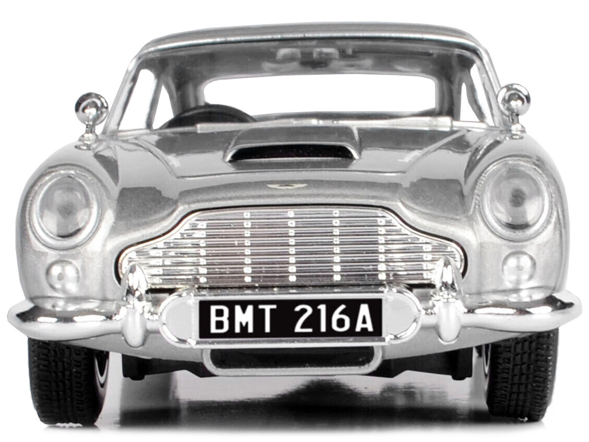 Aston Martin DB5 RHD (Right Hand Drive) Silver Metallic James Bond 007 "Goldfinger" (1964) Movie "James Bond Collection" Series 1/24 Diecast Model Car by Motormax LuxuryLifeWay Online Store