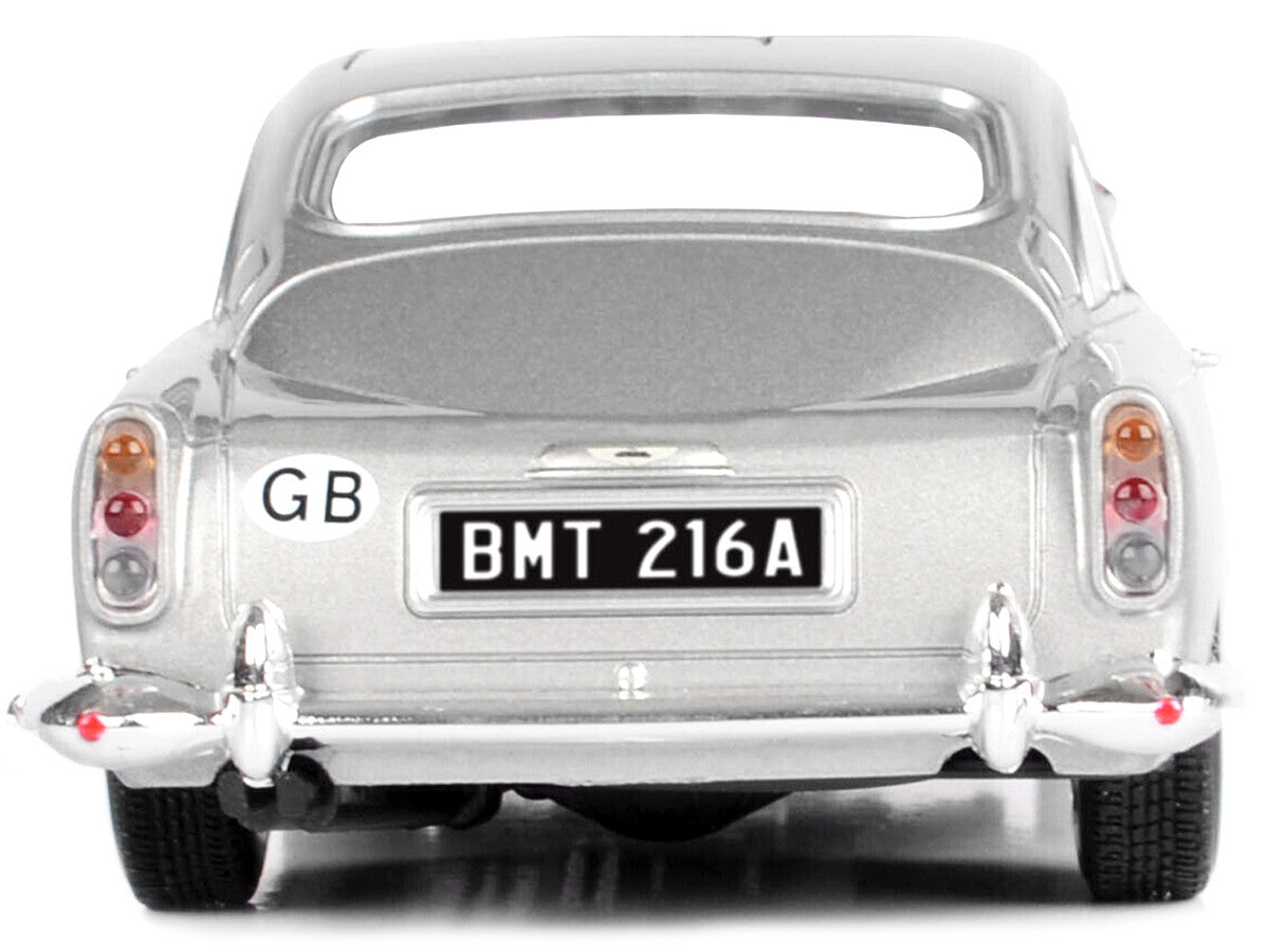 Aston Martin DB5 RHD (Right Hand Drive) Silver Metallic James Bond 007 "Goldfinger" (1964) Movie "James Bond Collection" Series 1/24 Diecast Model Car by Motormax LuxuryLifeWay Online Store