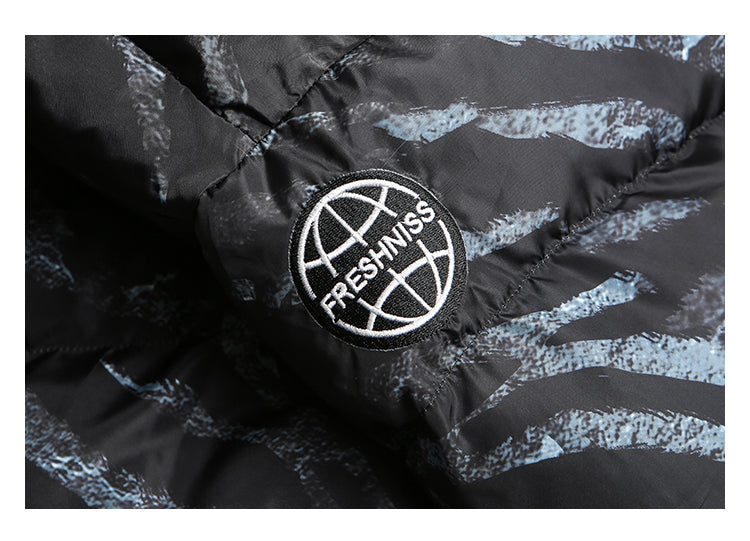 Men's National Tide Padded Jacket Winter Thickened Baseball Jacket Best YouTube Store