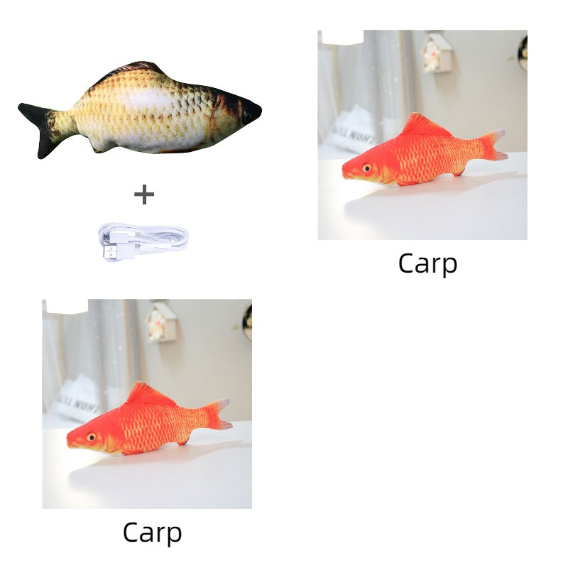 Without Cat Nip Version - Electric Jumping Fish Simulation Electric Fish Toy Pets Fashion