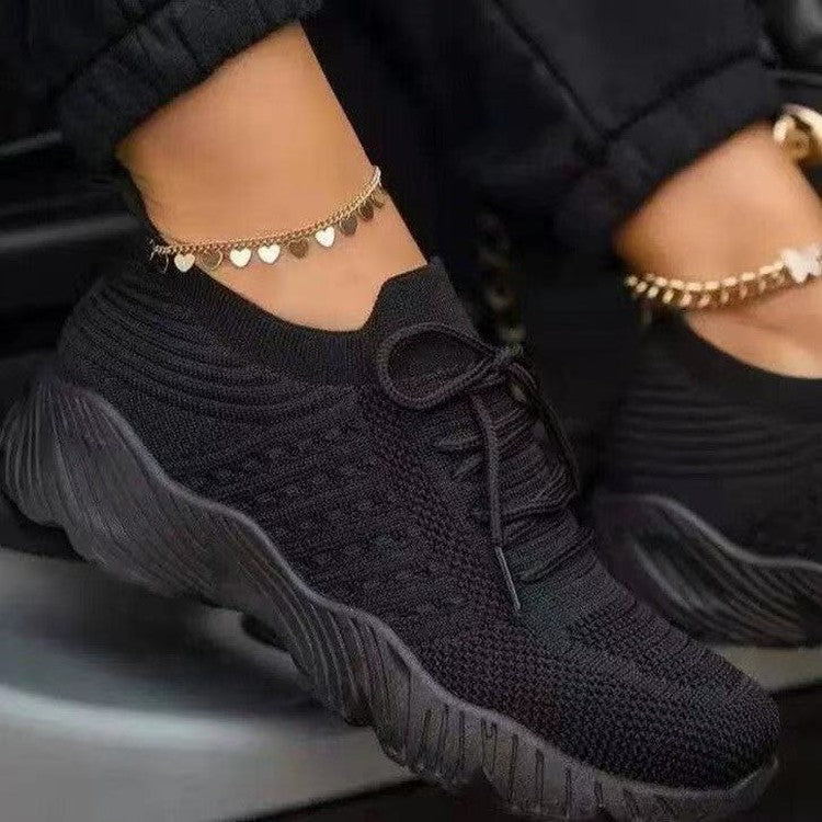 Flying Woven Sports Women's Mesh Breathable Casual Women's Shoes LadyShow.Store