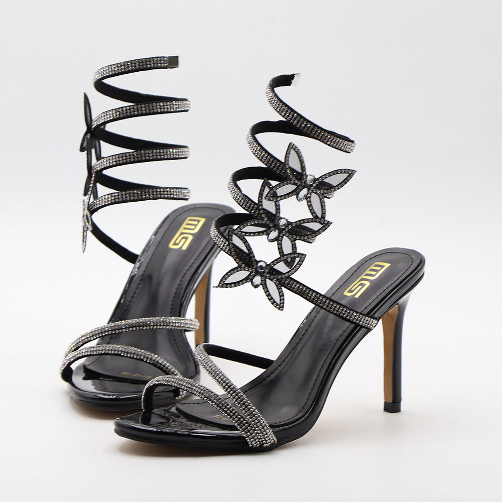 Roman Style Stiletto Heels NorixaFashion.com