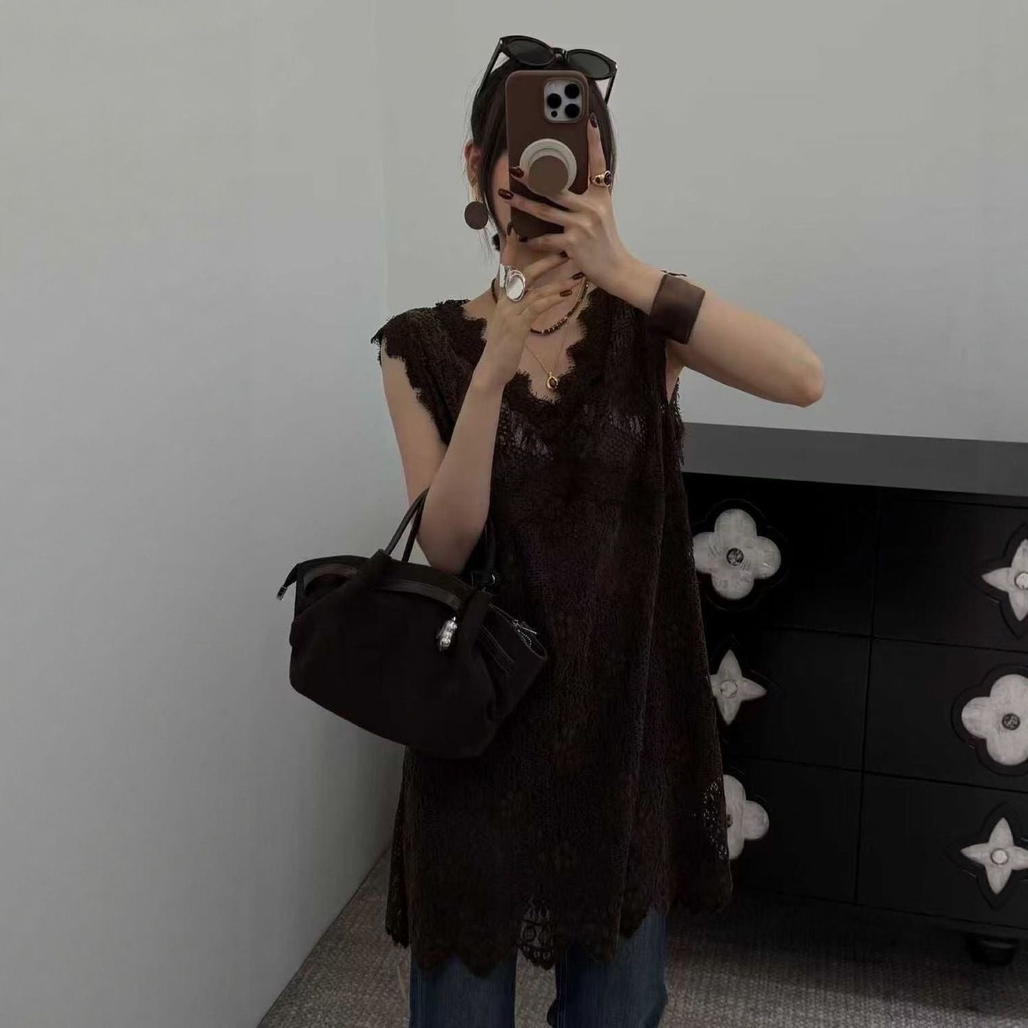 Lace Sleeveless Vest Dress Women NorixaFashion.com
