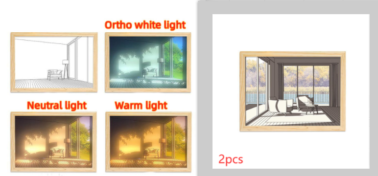 Illuminated Picture LED PearlNestDecor.com