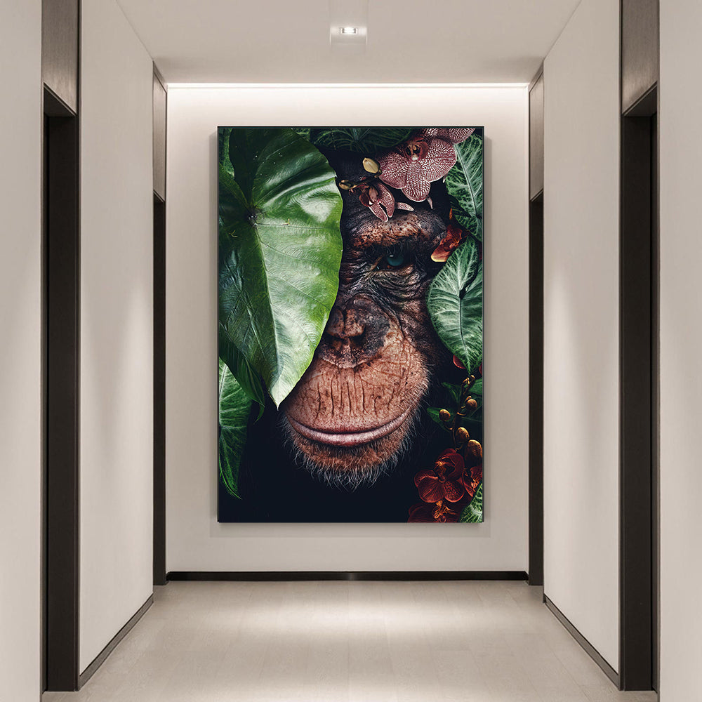 Living Room Decor Wall Decor Black Wildlife Canvas Poster Print PearlNestDecor.com