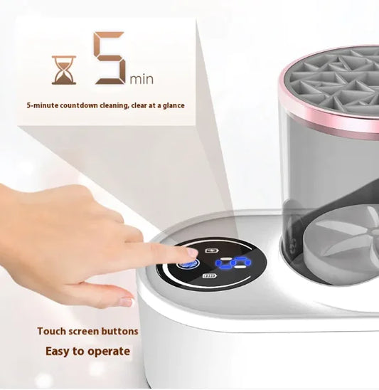 Electric Makeup Brush Cleaner & Stand