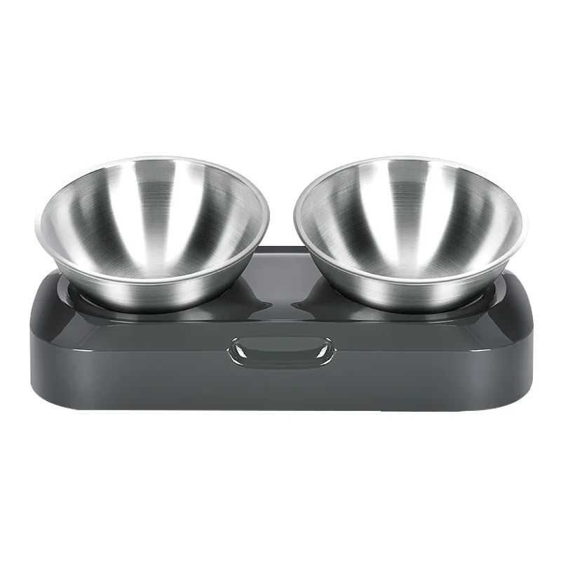 Easy To Clean Stainless Steel Cat Bowl Dog Food And Water Bowls With Stand Metal Cats Dogs Double Single Pet Feeding Feeder Bowl Pets Fashion