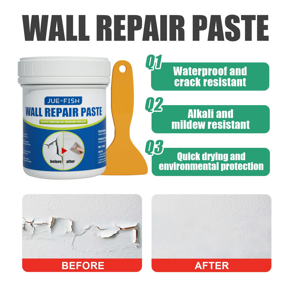 Wall Repair Paste Wall Repair Paste Tri Light Beauty