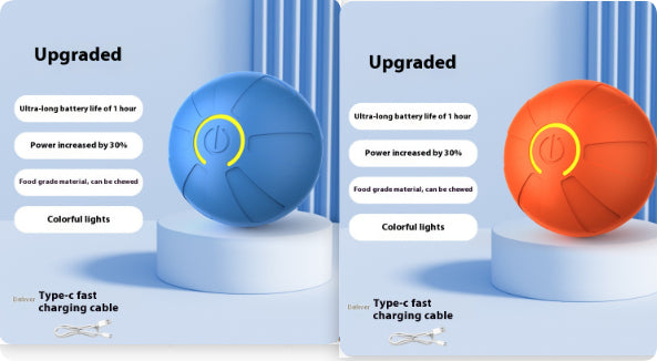 Pets Electric Jumping Ball Automatic Dog-teasing Luminous Pet Products Pets Dogs Training Products Ball Toys For Dogs Resistance Pets Fashion