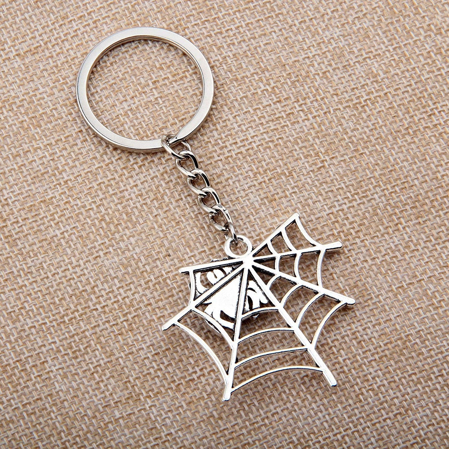 Europe And The United States Halloween Spider Web Shape Pendant Key Chain LadyShow.Store