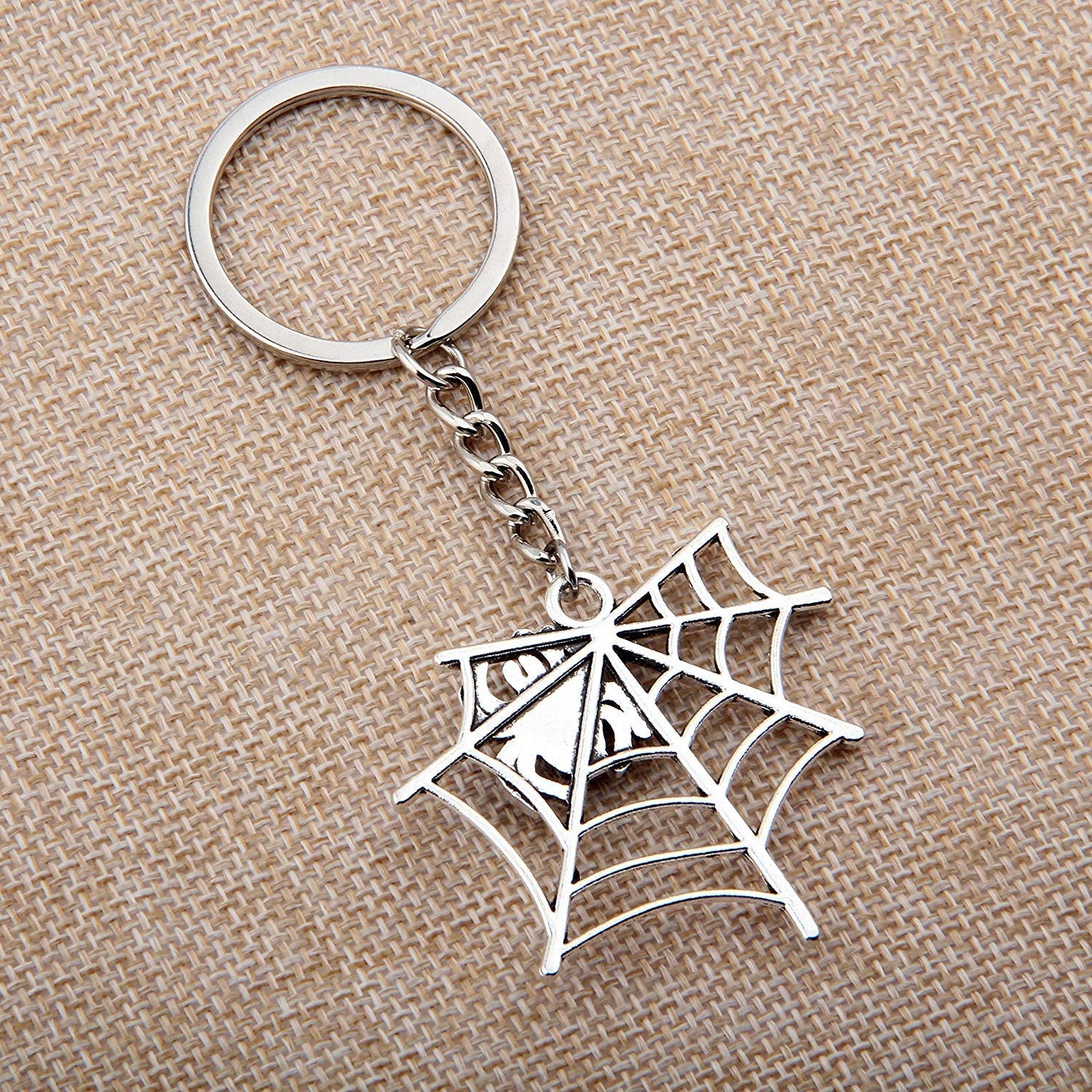 Europe And The United States Halloween Spider Web Shape Pendant Key Chain LadyShow.Store