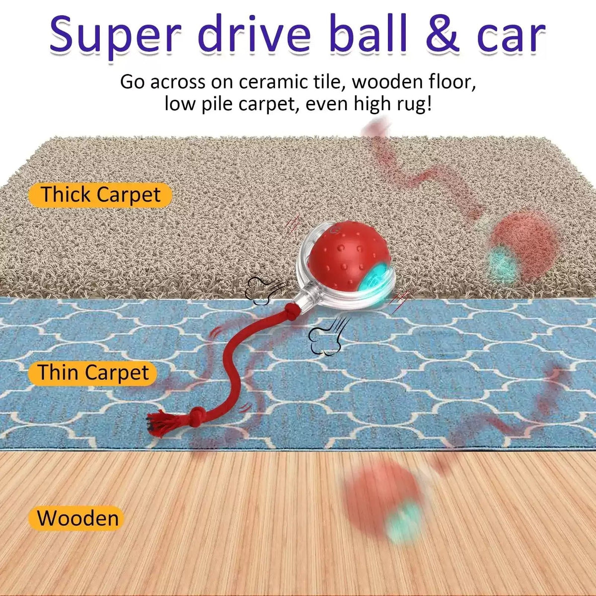 Interactive Cat Toy Ball Super Drive Cat Rolling Balls With Pets Fashion