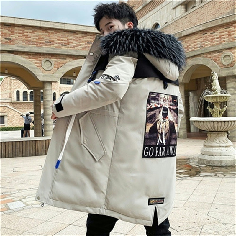 Men's Mid-length Warm Padded Jacket Pi-Mart