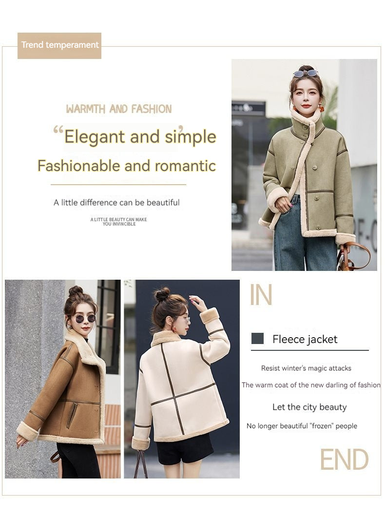 Lamb Wool Deerskin Velvet Beautiful Motorcycle Clothing Top Best YouTube Store