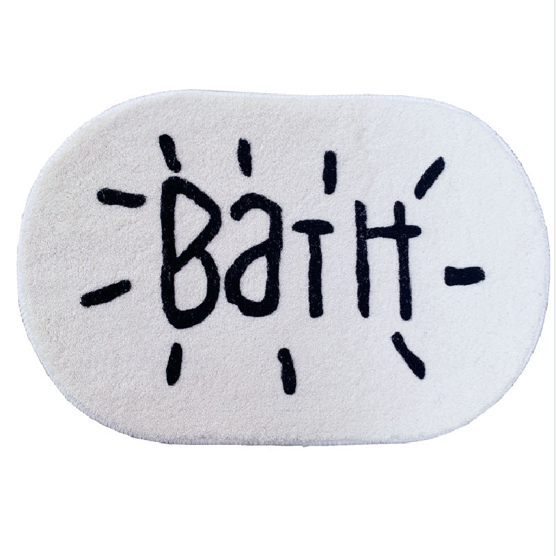 Simple Bathroom Door Absorbent Bathroom Anti-slip Mats Floor Mat