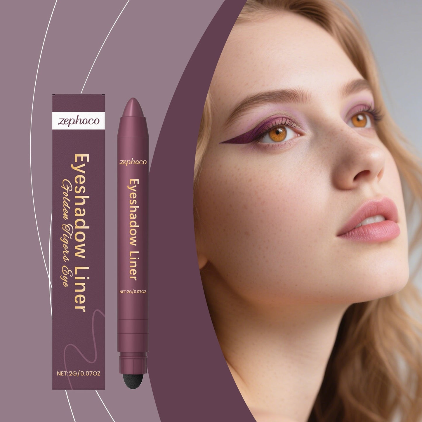 2-in-1 Eyeliner Pencil Golden Tiger's Eye Tri Light Beauty