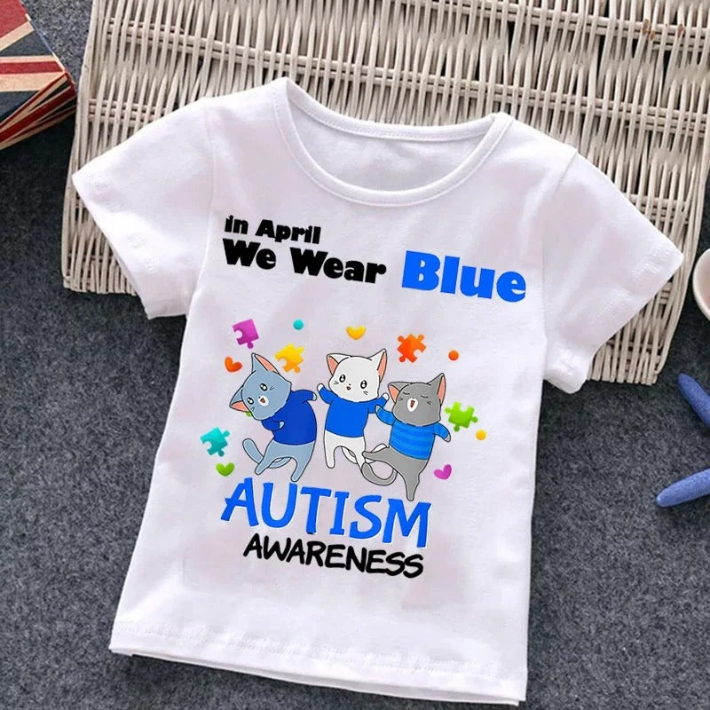 Boys With Autism T-shirt Puzzle Top Best YouTube Store