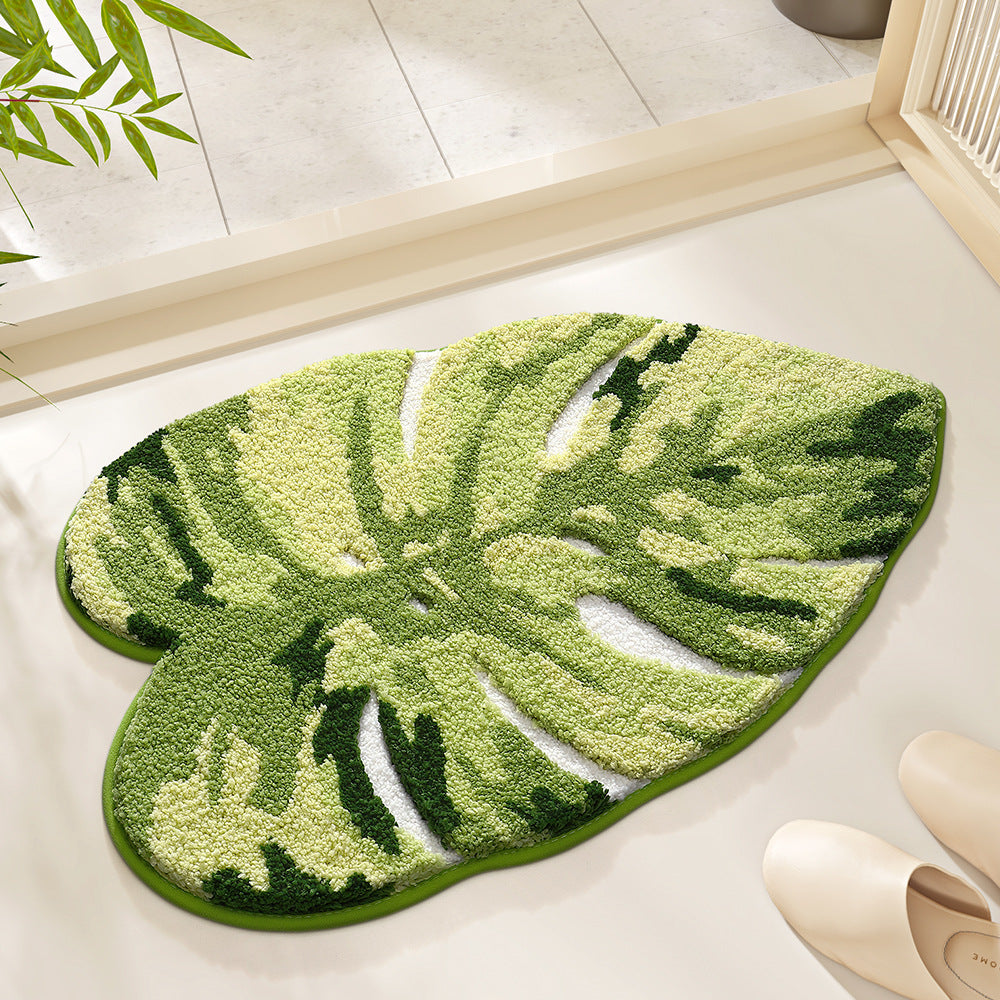 Bathroom Carpet Non-slip High And Low Velvet Floor Mat