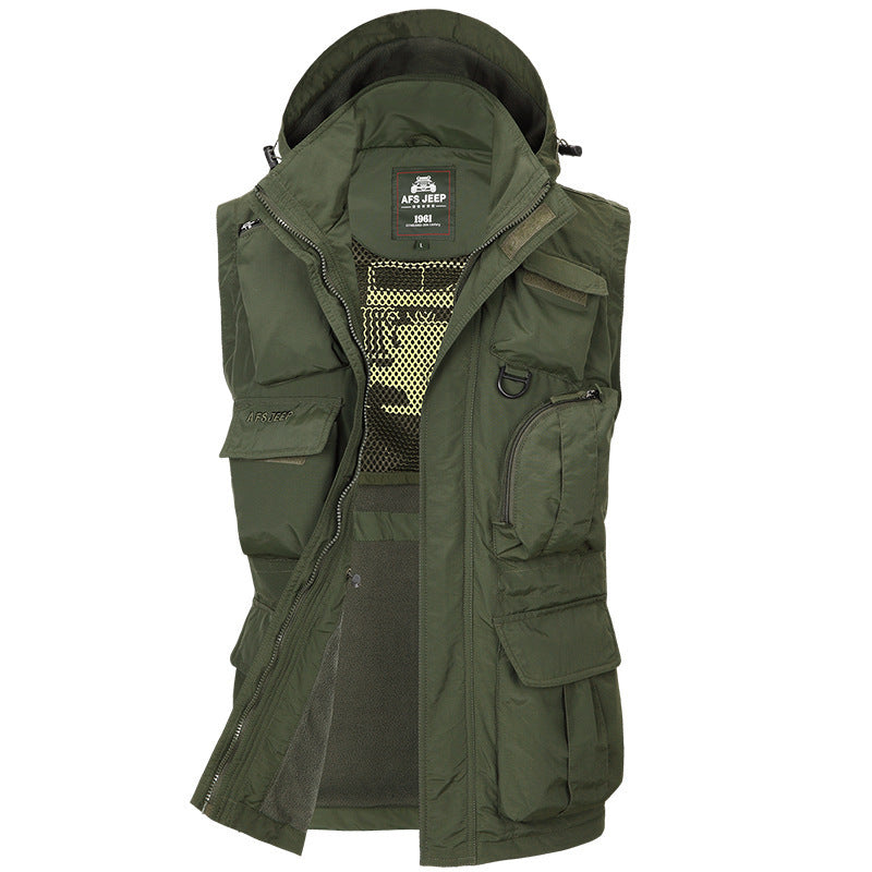 Men's Tactical Jacket with Removable Sleeves (Fall/Winter) Pi-Mart