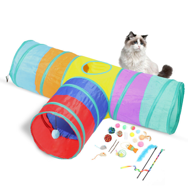 New Cat Tunnel Foldable Pet Climbing Path Cat Toys Pets Fashion