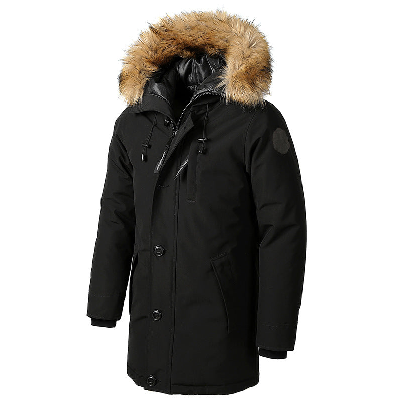 2020 Thick Cotton Coat for Men - Long Hooded Jacket Pi-Mart