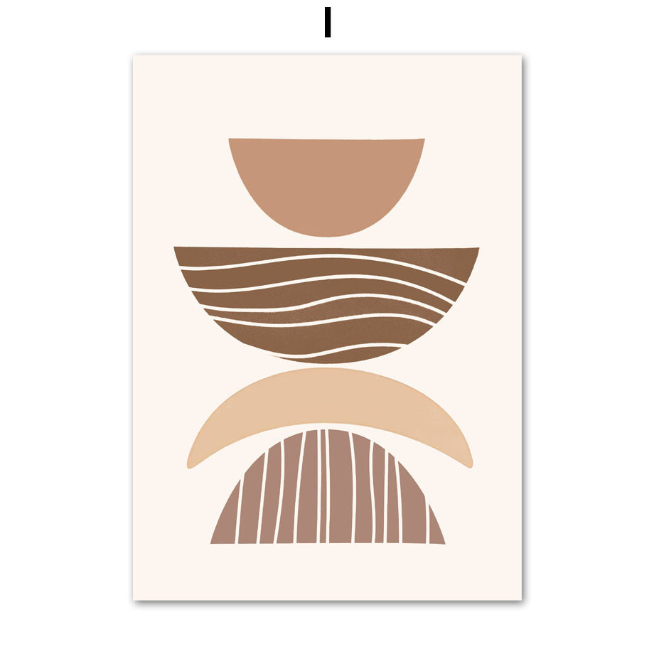Abstract Geometric Boho Painting PearlNestDecor.com