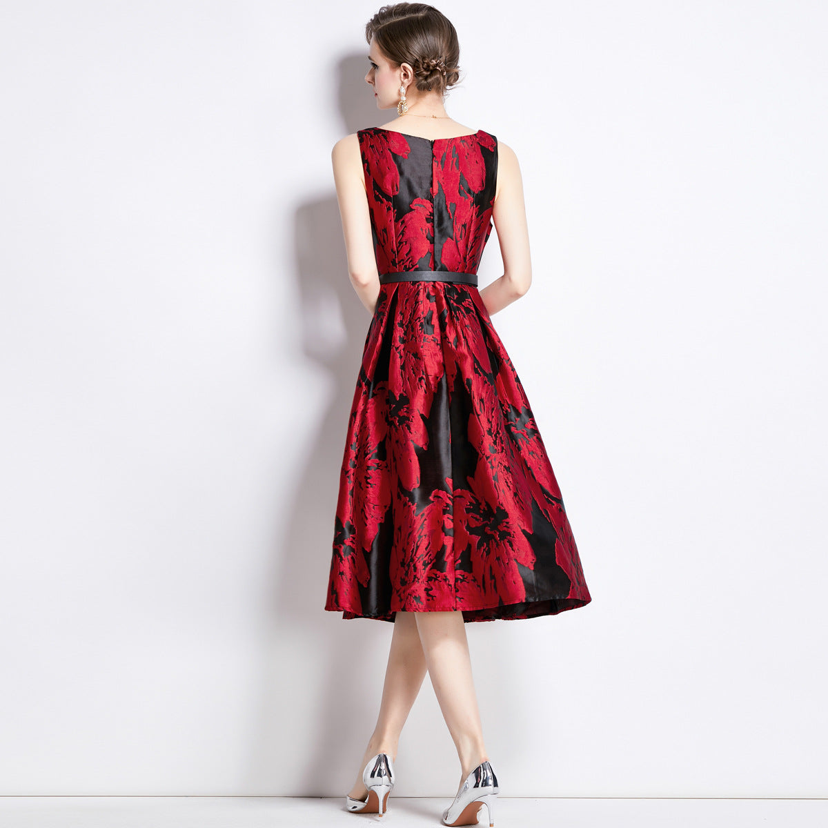 Three-dimensional Jacquard Dress Women NorixaFashion.com