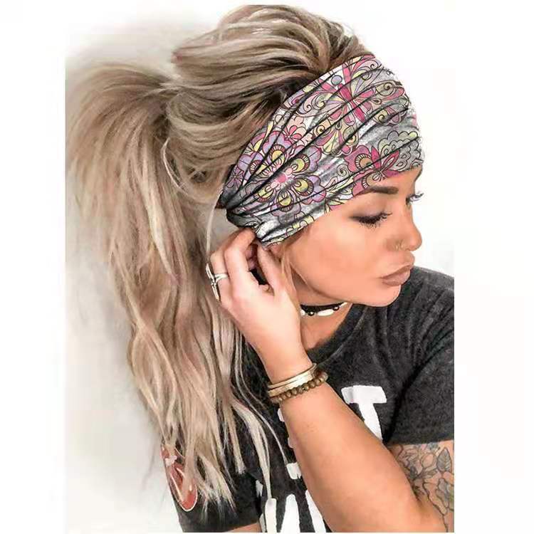 Summer Women's Yoga Headscarf Wide Hair Band Best YouTube Store