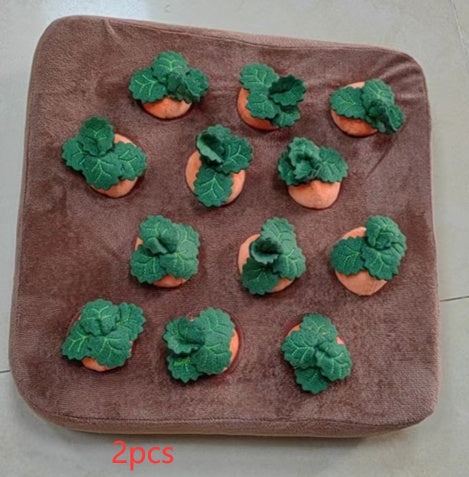 Pet Dog Toys Carrot Plush Toy Vegetable Chew Toy For Dogs Snuffle Mat For Dogs Cats Durable Chew Puppy Toy Dogs Accessories Pets Fashion