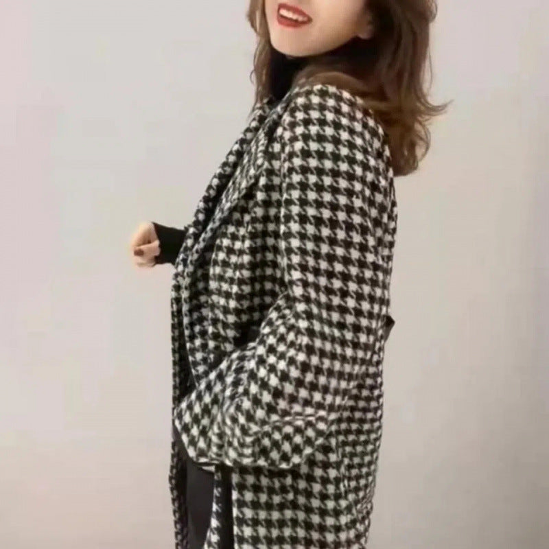 High-grade Woolen Mid-length Coat Women's Clothing Best YouTube Store
