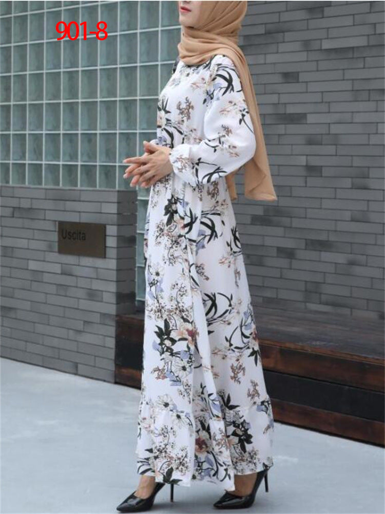 Women's Figure-flattering Floral A-line Skirt LadyShow.Store