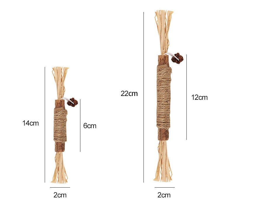 Wooden Polygonum Molar Stick Cat Toy Tooth Cleaning Kitten Bite-resistant Catnip Teasing Snacks Pets Fashion