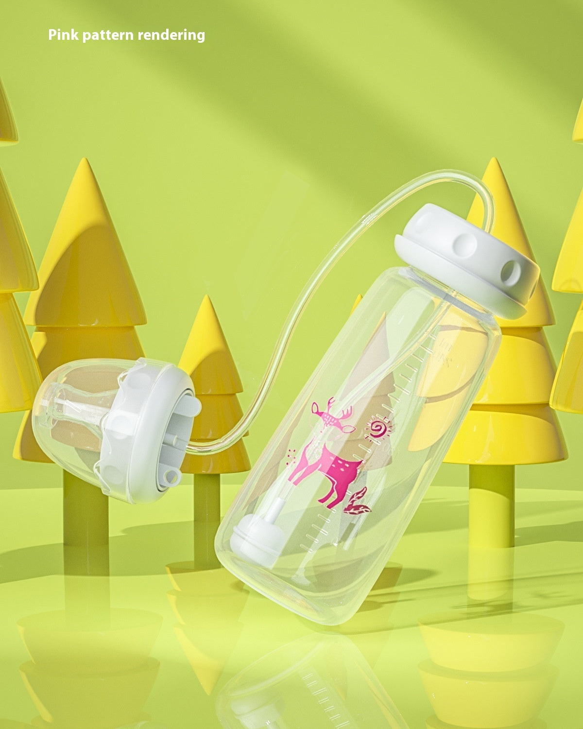 Baby Hand-free Standard Diameter 240ml Feeding Bottle LadyShow.Store