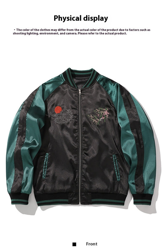 Tiger Mountain Embroidery Special National Style Chinese Fashion Fall Jacket Coat Pi-Mart
