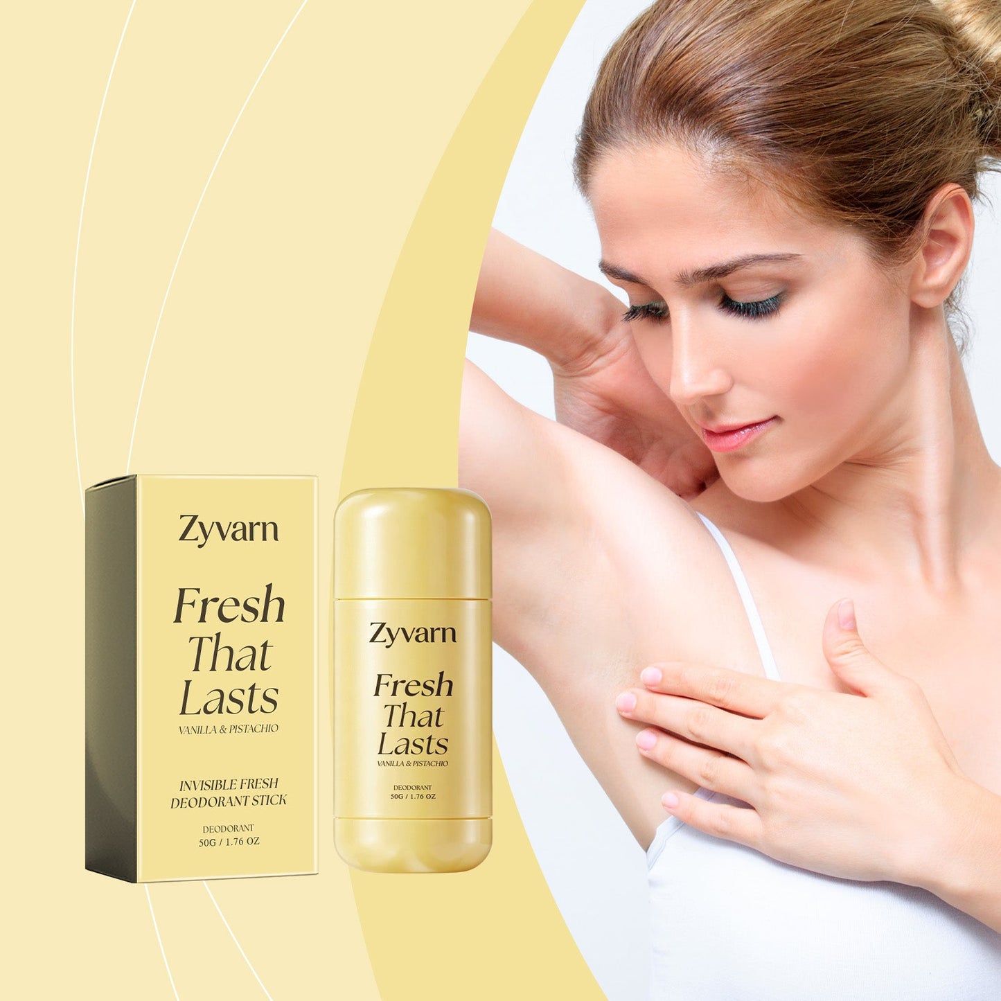 Zyvarn Invisible Deodorant Stick 50g Tri Light Beauty
