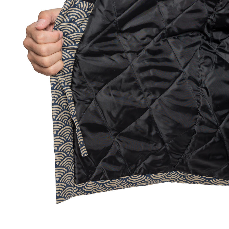 Japanese Men's Winter Kimono Cotton Jackets Halloween Coustume Japanese Samura Warm Cotton Kimono Coat Indoor Outdoor Kimono Coat Traditional Japanese Kimono For Men Lightweight & Warm Kimono NorixaFashion.com