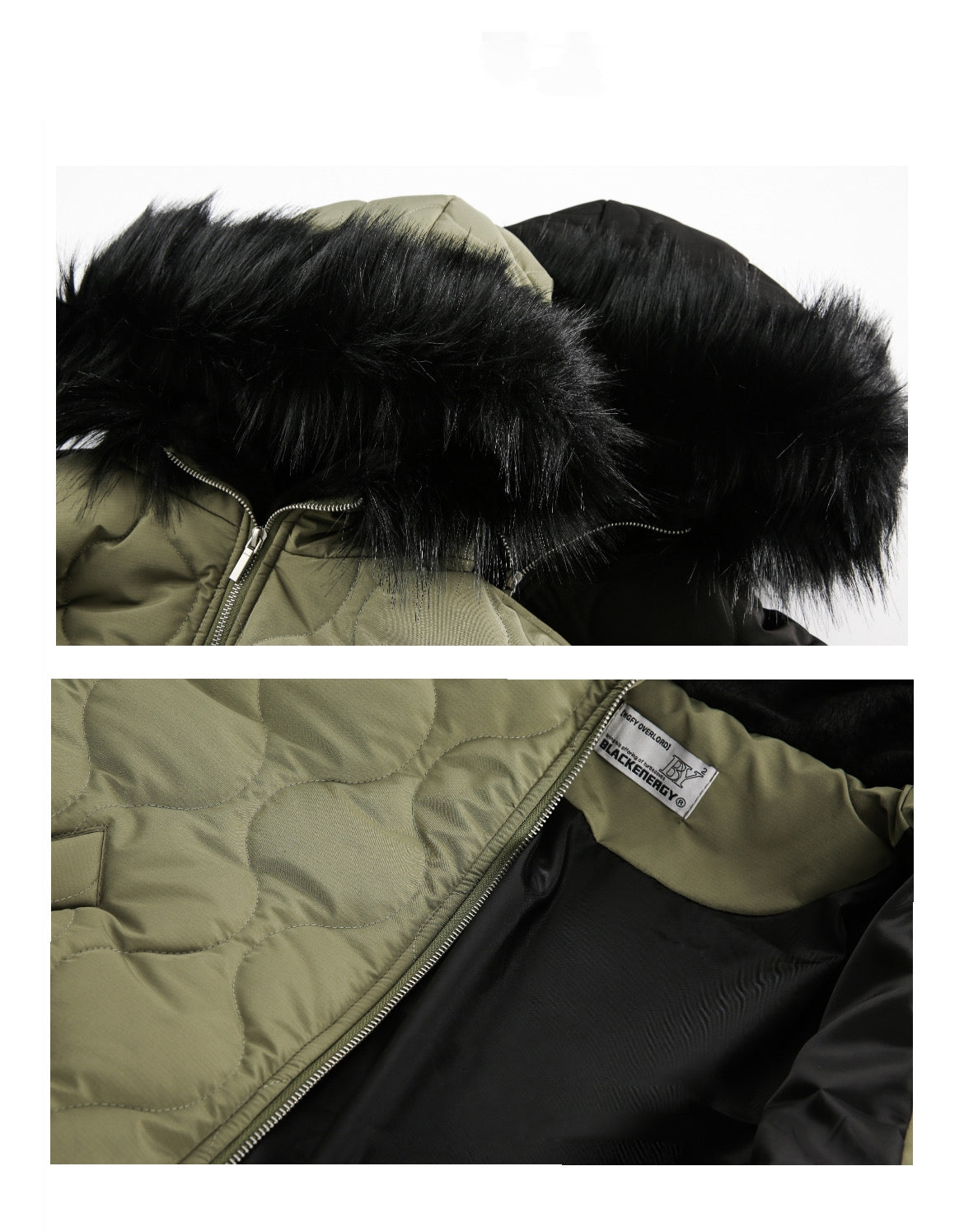 American Retro Rhombus Fur Collar Cotton Cardigan Hooded Cotton Jacket Best YouTube Store