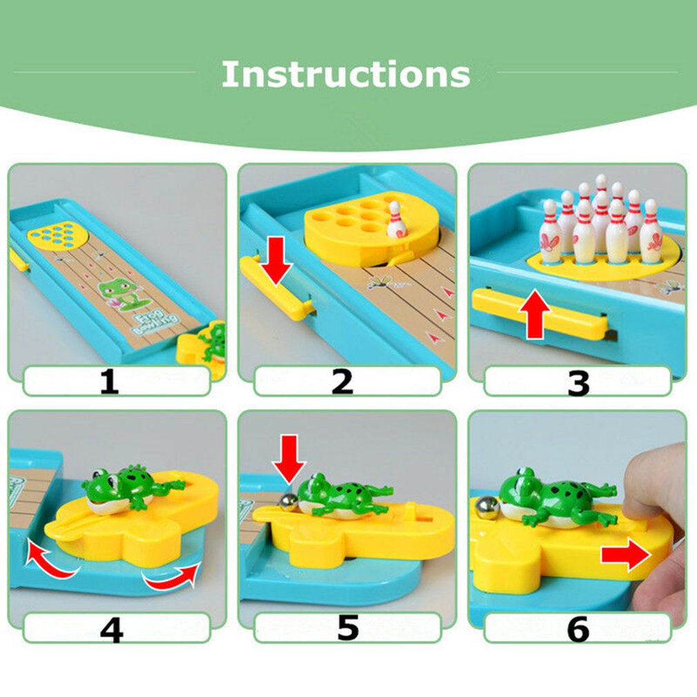 Mini Bowling Desktop Game - Puzzle Board Game Pi-Mart