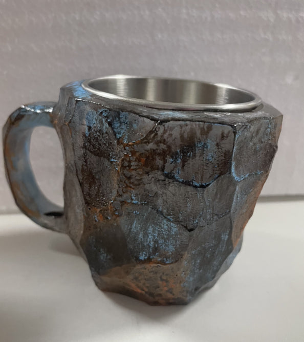 400ml Resin Mineral Crystal Coffee Mugs With Handles Elegant Fake Mineral Crystal Cup For Workplace Home Decor Christmas Gift Kitchen Gadgets PearlNestDecor.com