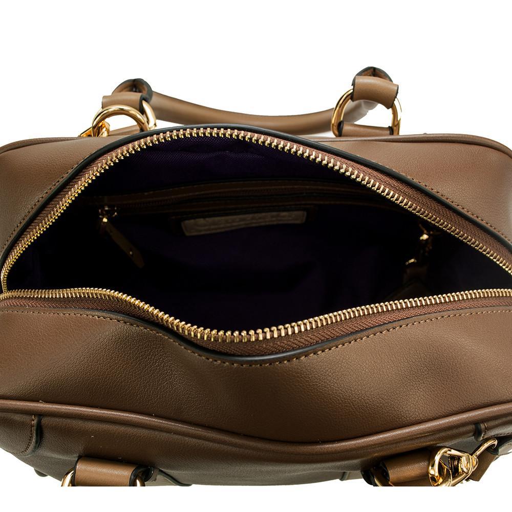 Carlotta Leather Handbag - Chocolate / Caramel LadyShow.Store