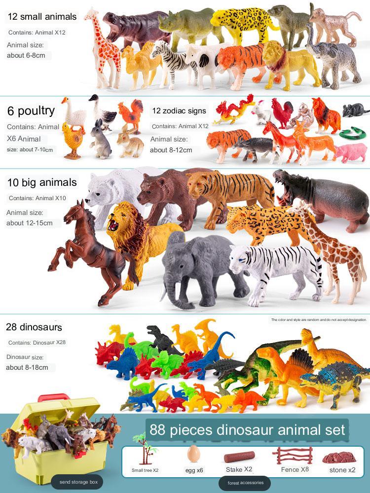 Simulation Of Animal Toy Model Sets
