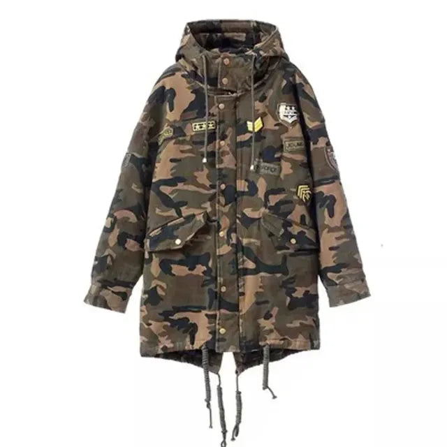 Winter Cold Resistant Camouflage Cotton Jacket for Camping Pi-Mart