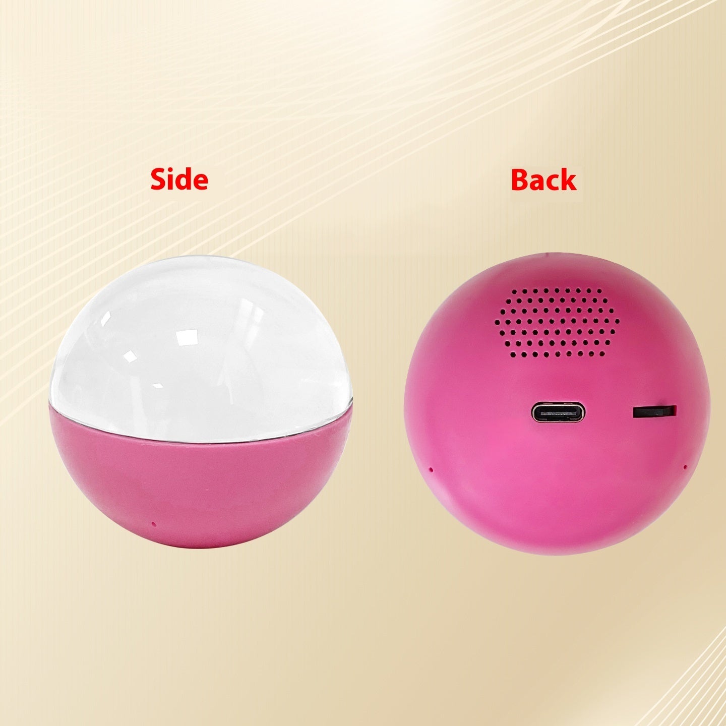 Fashionable And Personalized Electronic Ball Video Player 3D Video Crystal Ball DIY Memory Art Glass Ball Lamp Spherical Pixel Display 2.7inchs Screen 4GB Videos Player For Gift Best YouTube Store