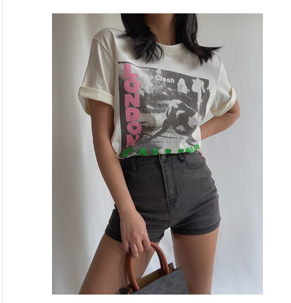 Stretch Fit Denim Shorts Pi-Mart