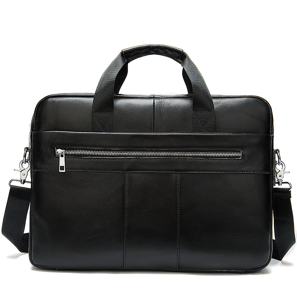Leather Retro Casual Briefcase Light Business CJD