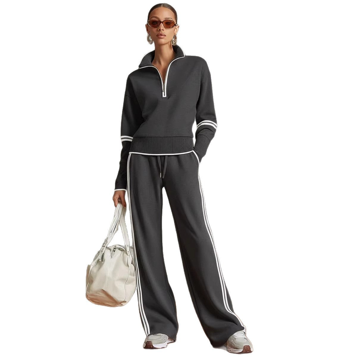 Women's Casual Fashionable Sports Long-Sleeve Suit NorixaFashion.com
