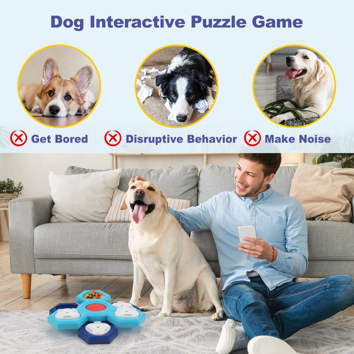 4 Layers Slow Feeder Puzzle Dog Bowls Assemble Slow Eating Bowl For Dogs Non-slip Interactive Dog Puzzle Game Slow Bowl Pet Products Pets Fashion