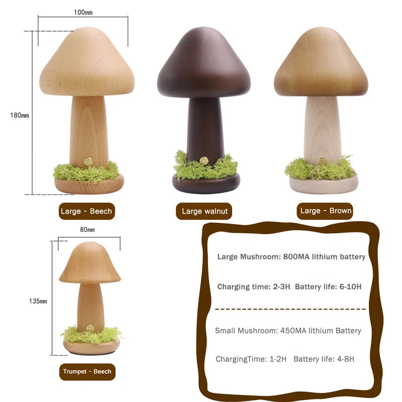 Twisted Mushroom LED Night Light PearlNestDecor.com