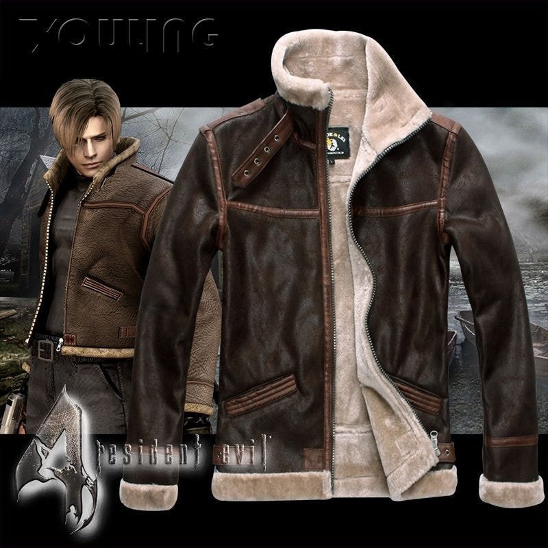 Leon Style Faux Leather Jacket for Men Pi-Mart